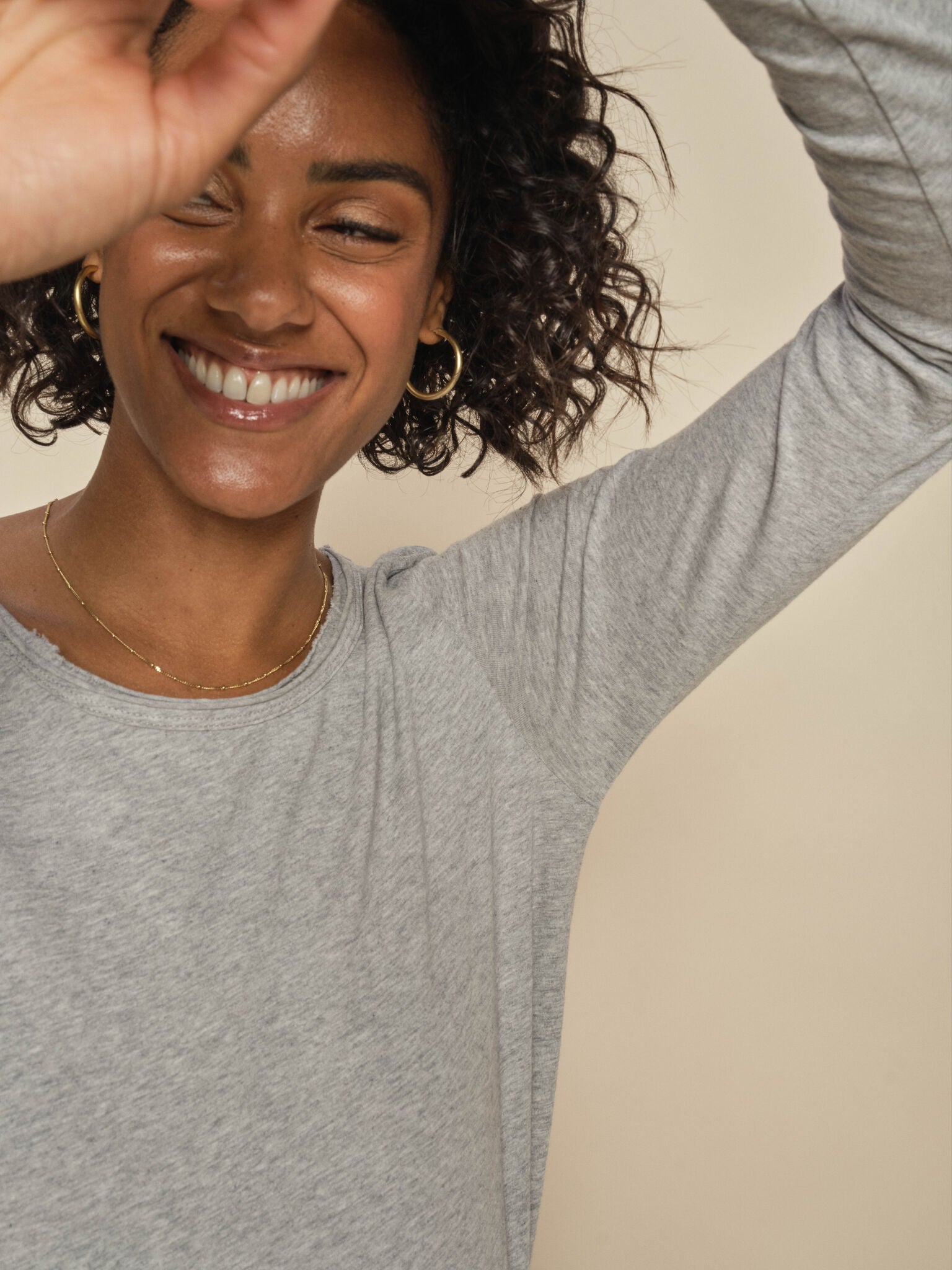 Modelshot / Grey Melange / Detail